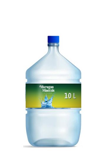10 Litre Murugan Minerals water bottle